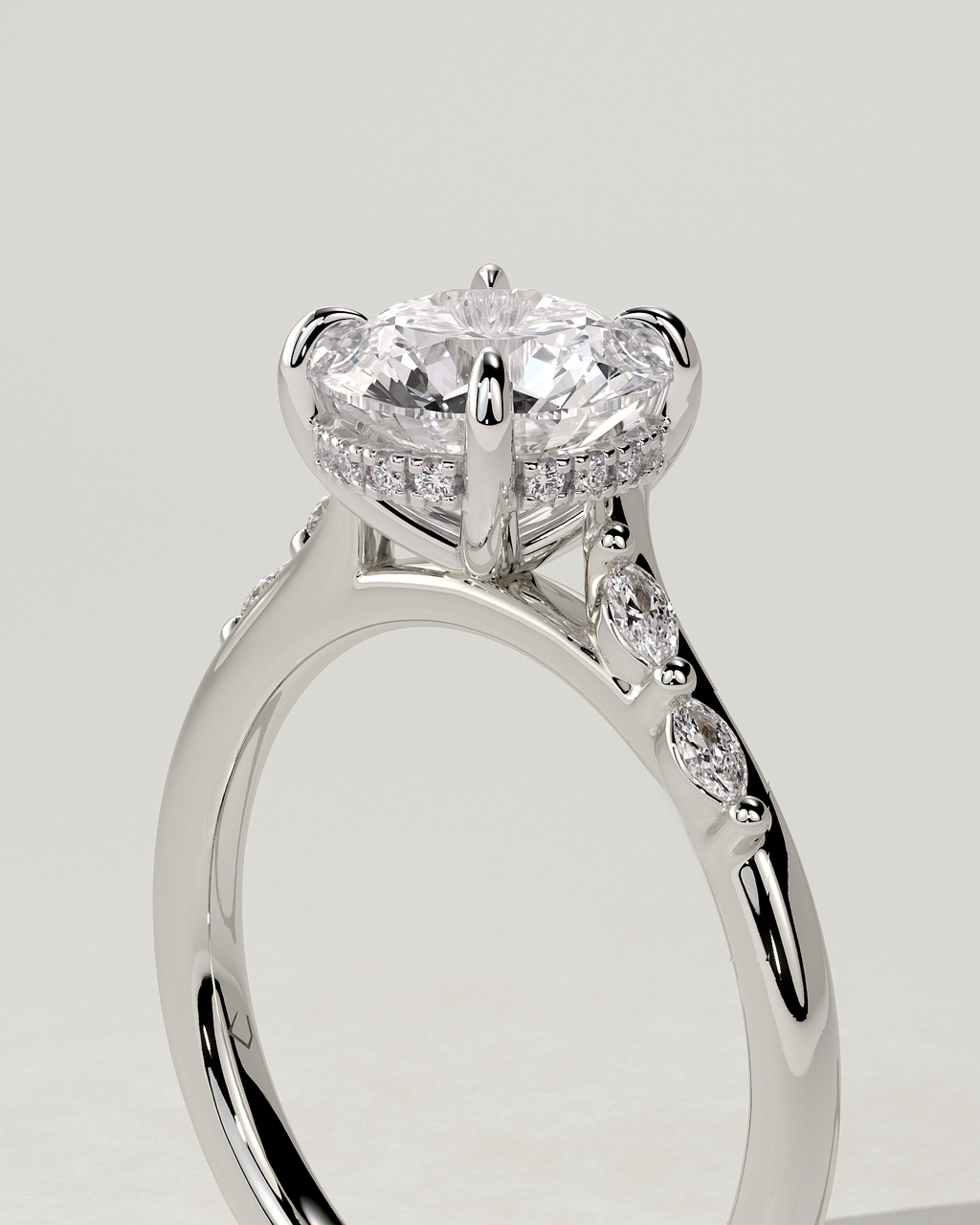 Leslie Solitaire Round Ring