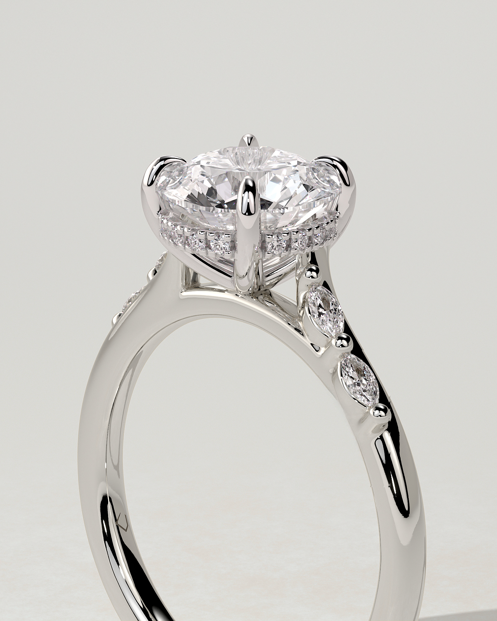 Leslie Solitaire Round Ring