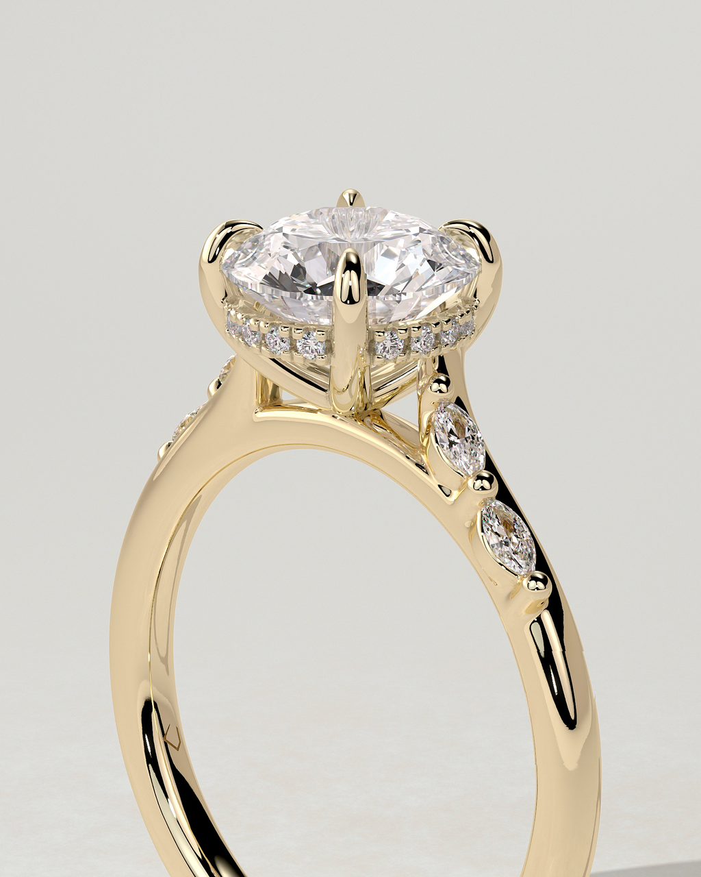 Leslie Solitaire Round Ring