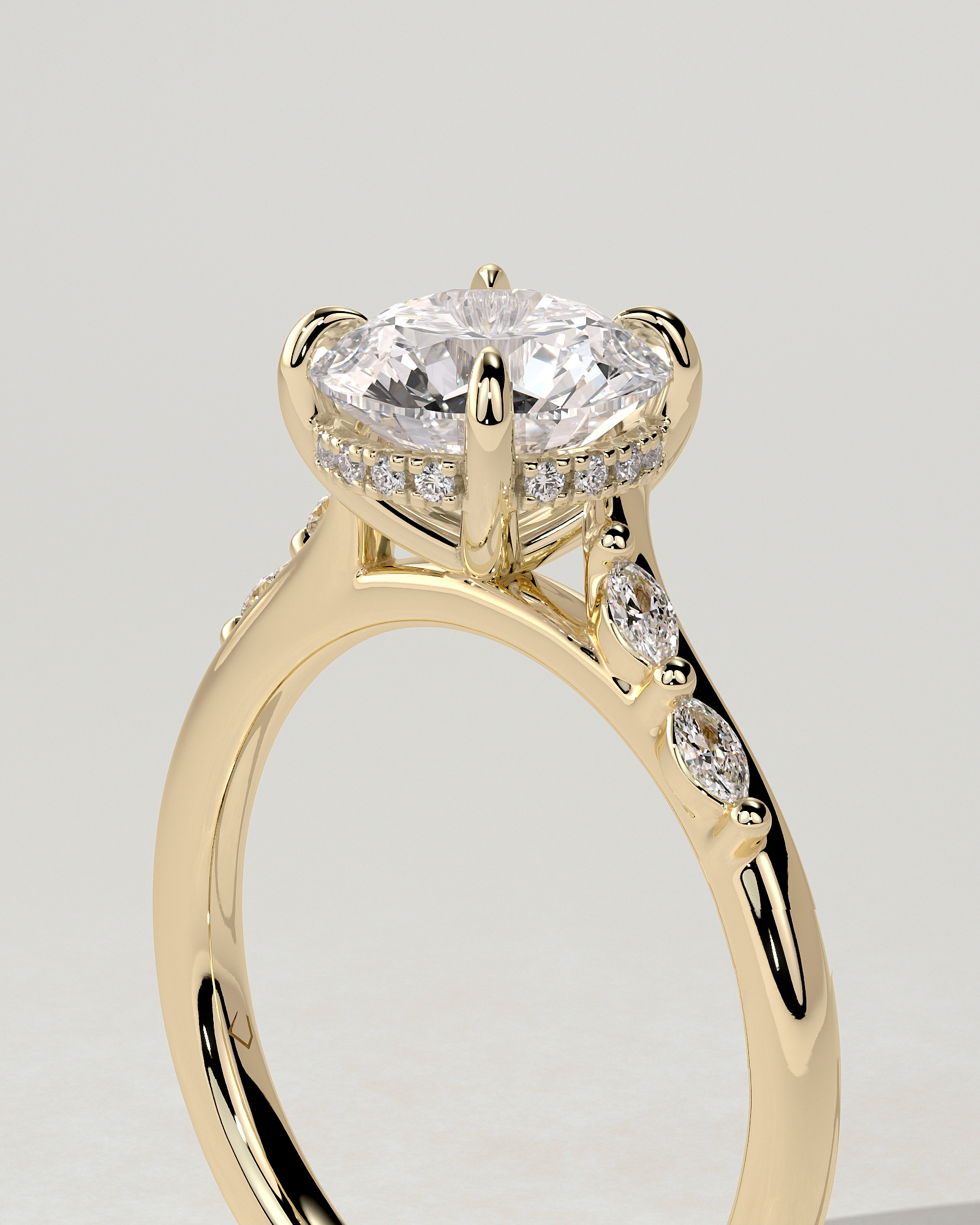 Leslie Solitaire Round Ring