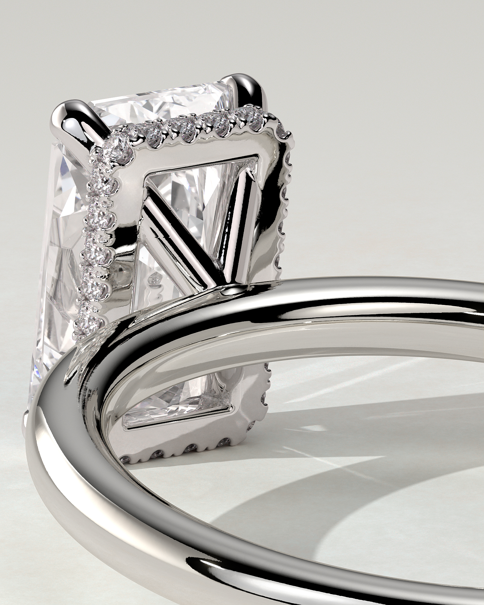 Liberty Solitaire Radiant Ring