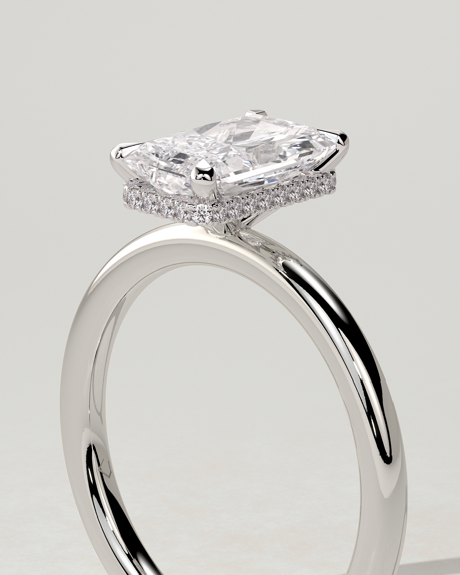 Liberty Solitaire Radiant Ring