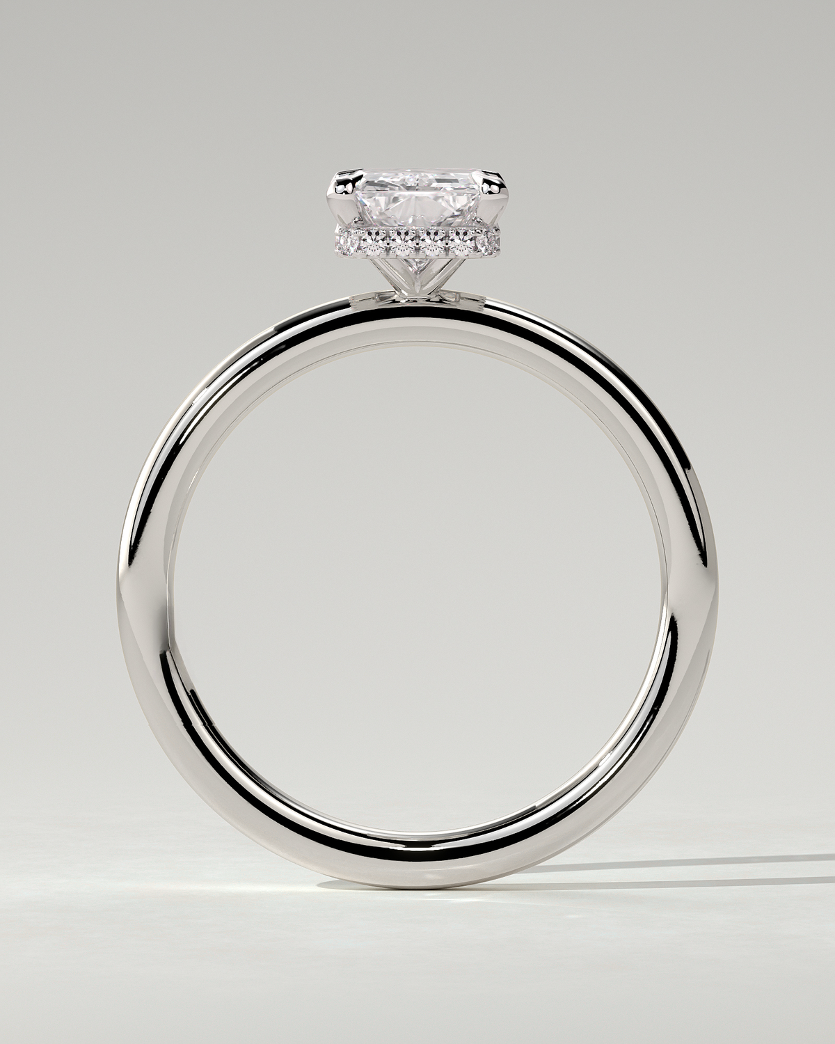 Liberty Solitaire Radiant Ring