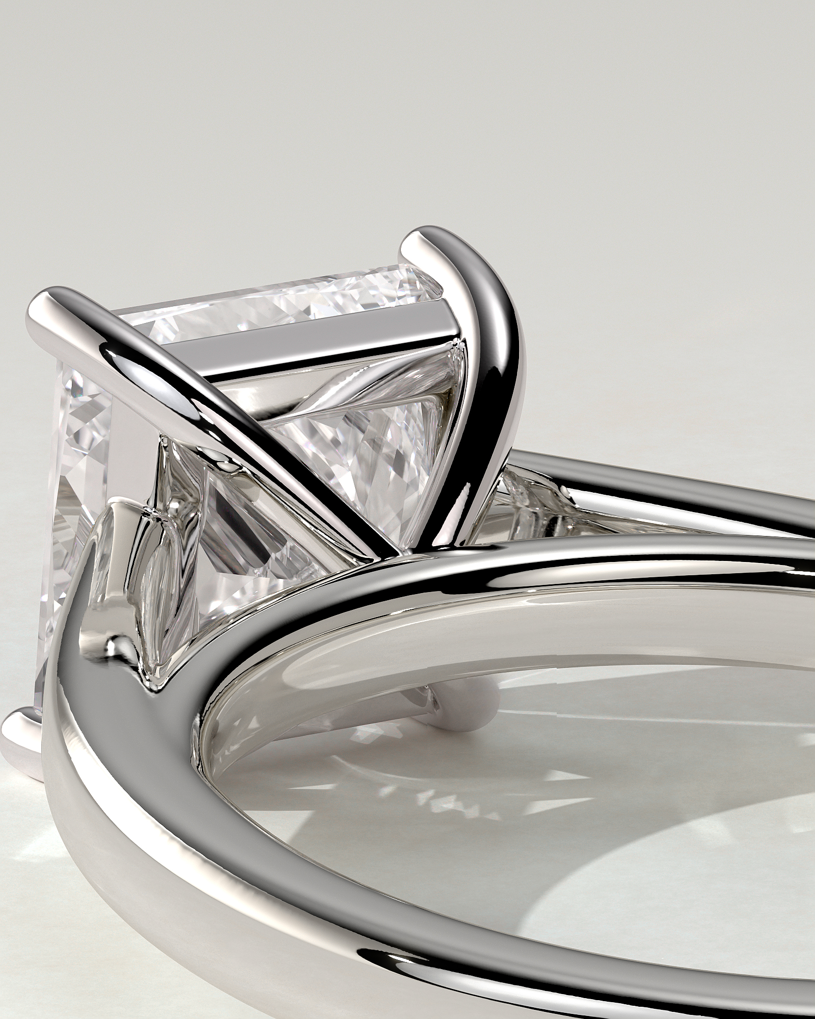 Lilith Solitaire Princess Ring