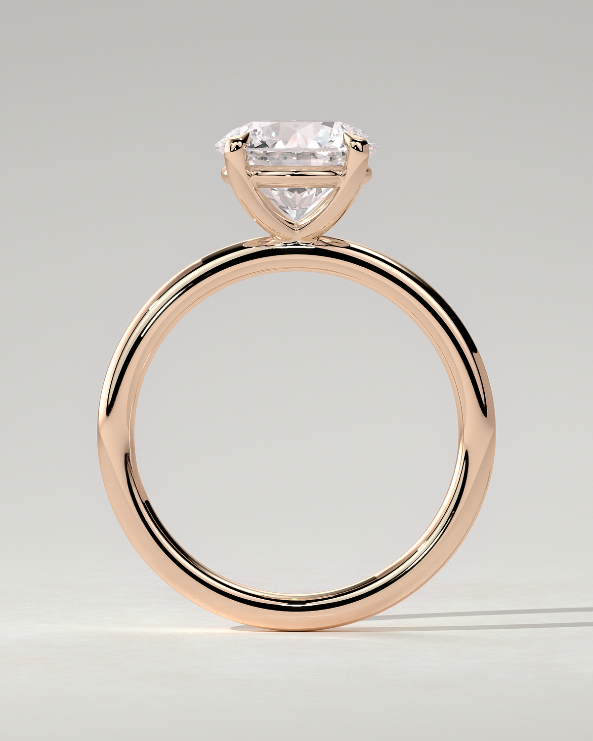 Lilly Solitaire Round Ring