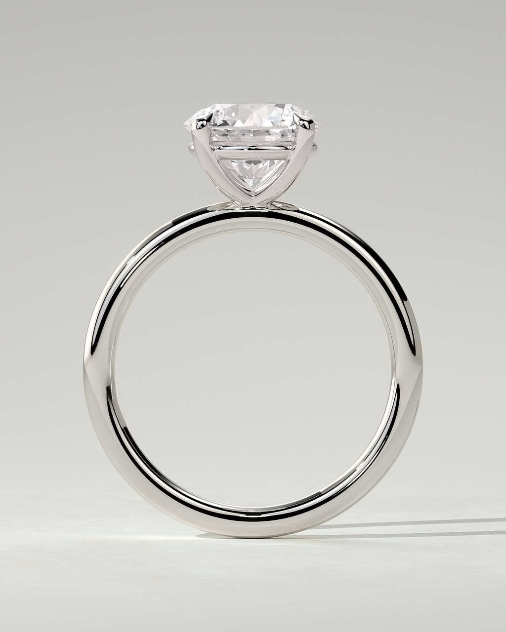 Lilly Solitaire Round Ring