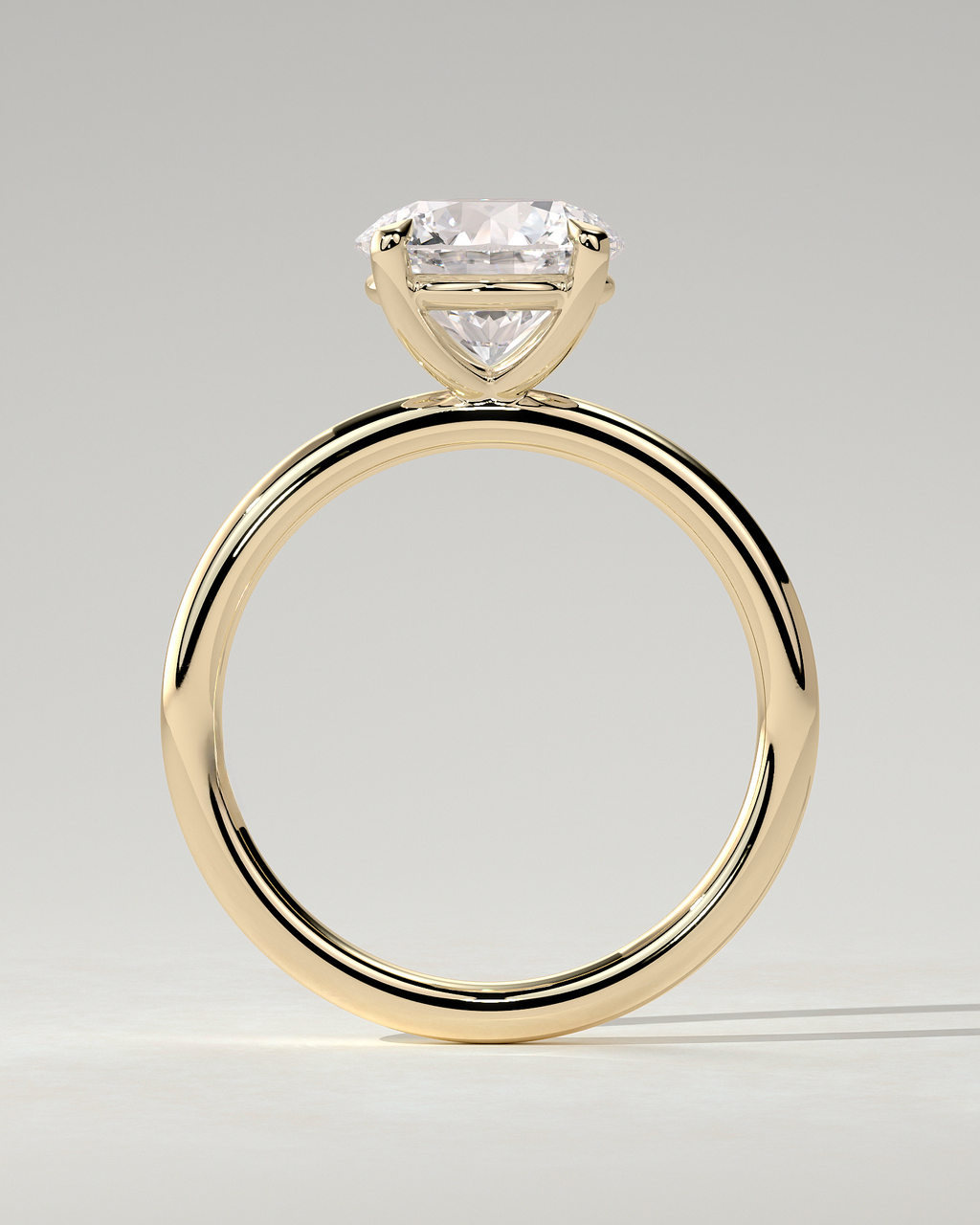 Lilly Solitaire Round Ring