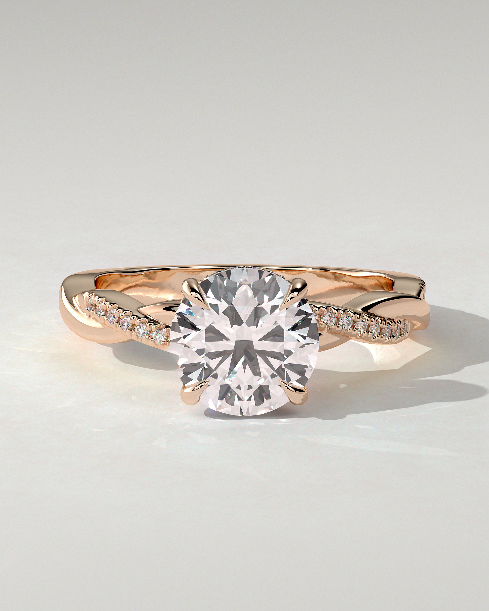 Lorelai Solitaire Round Ring