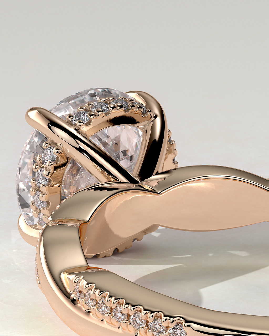 Lorelai Solitaire Round Ring