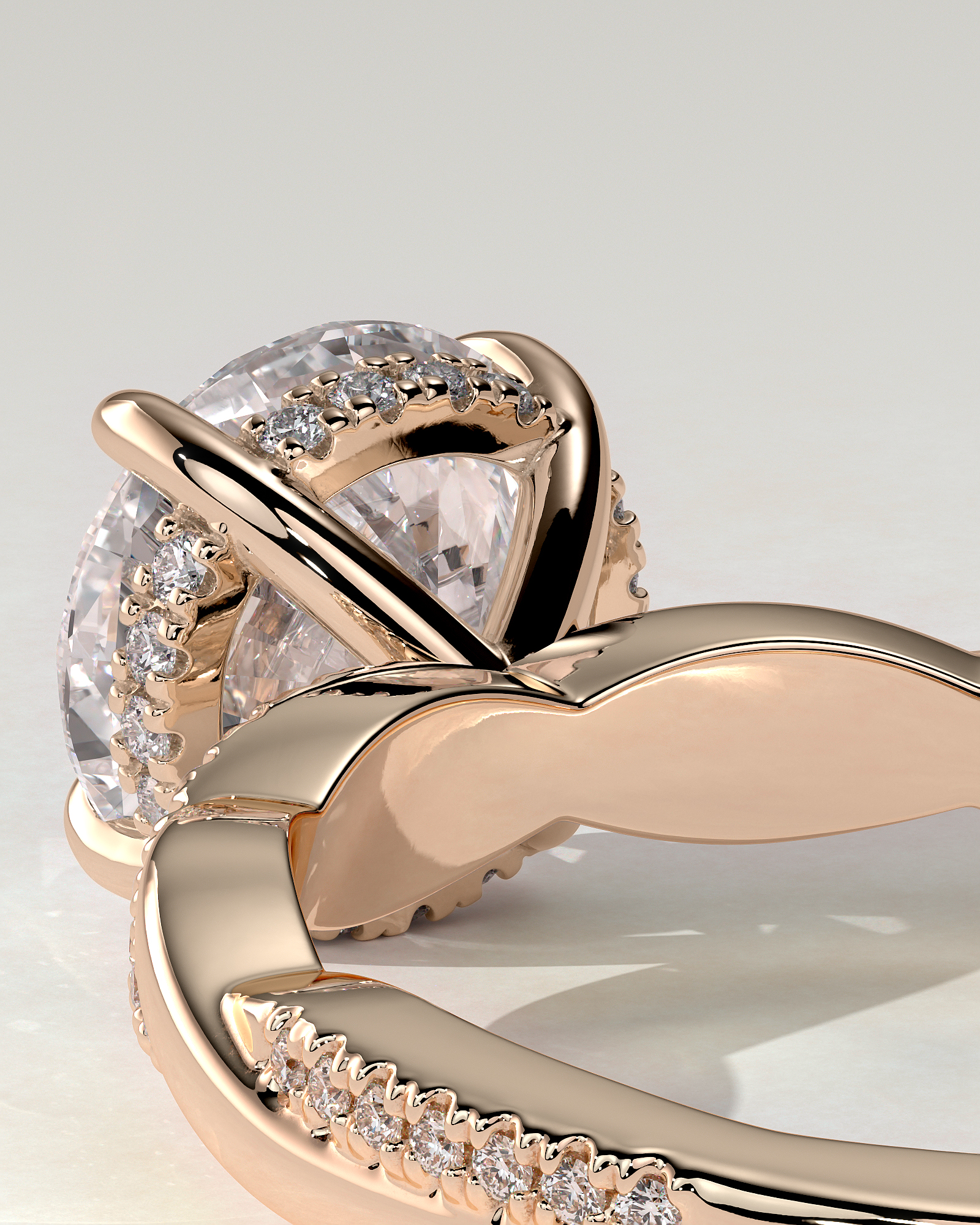 Lorelai Solitaire Round Ring