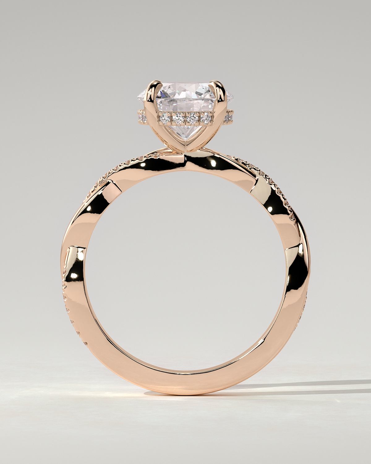Lorelai Solitaire Round Ring