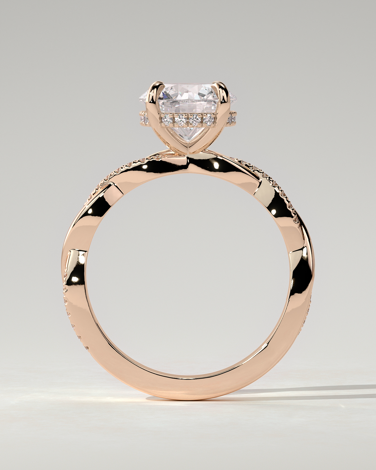 Lorelai Solitaire Round Ring