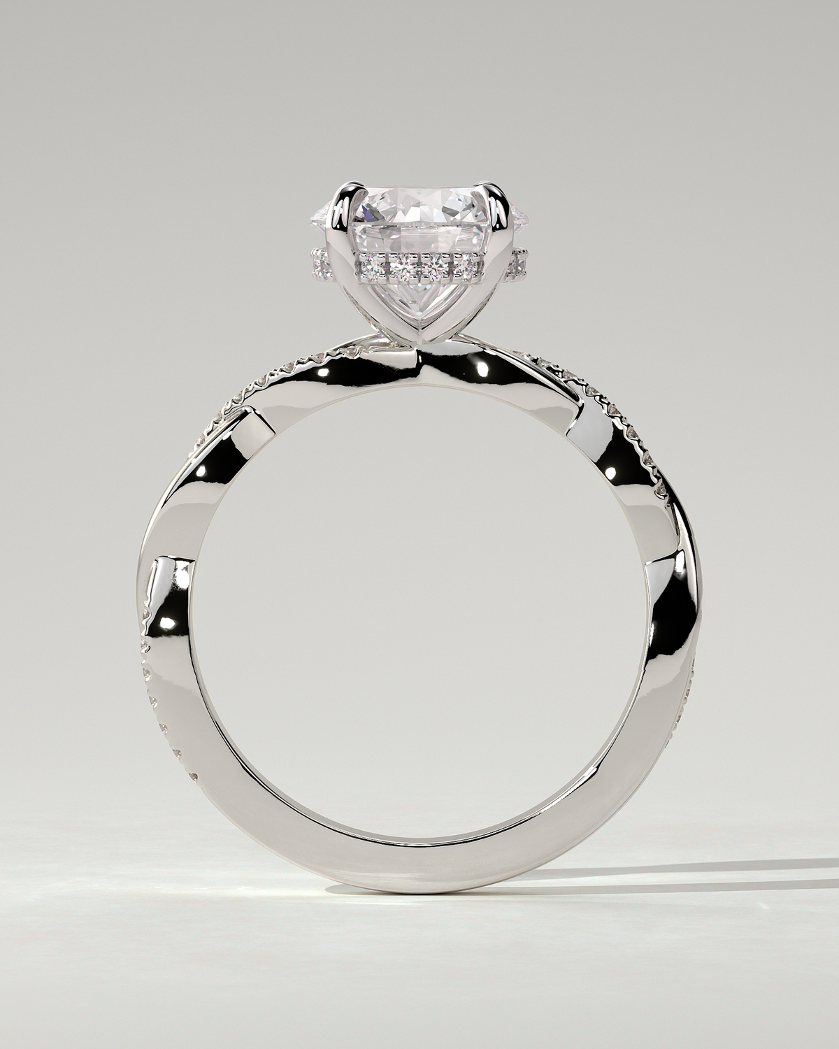 Lorelai Solitaire Round Ring