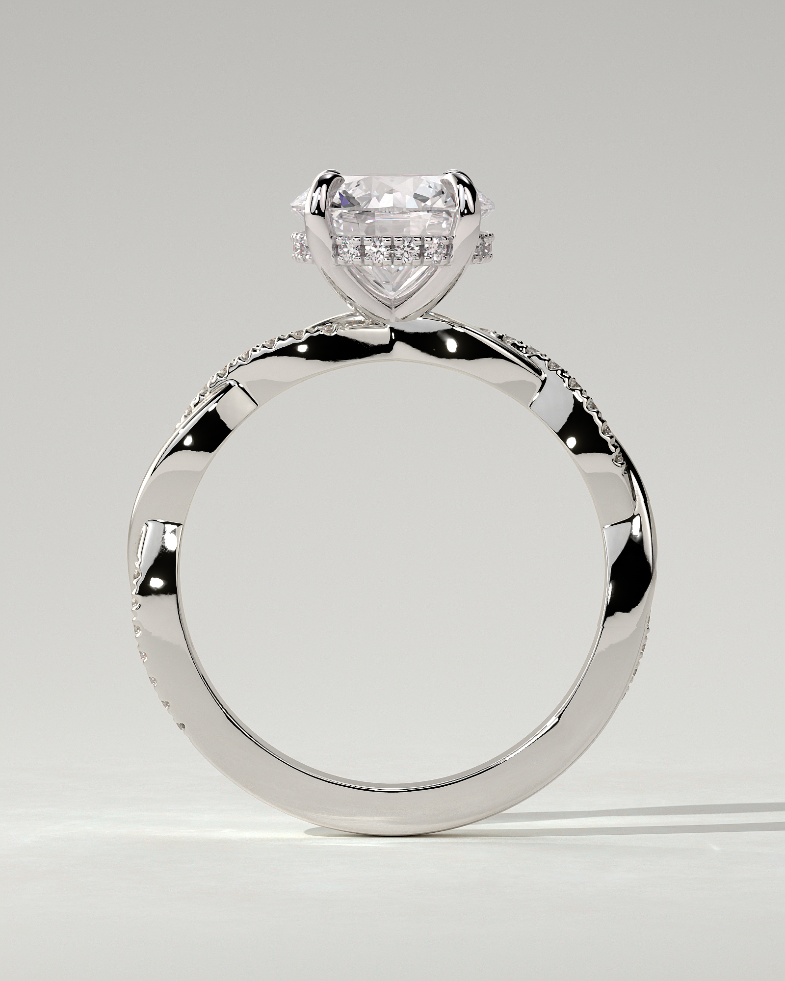 Lorelai Solitaire Round Ring