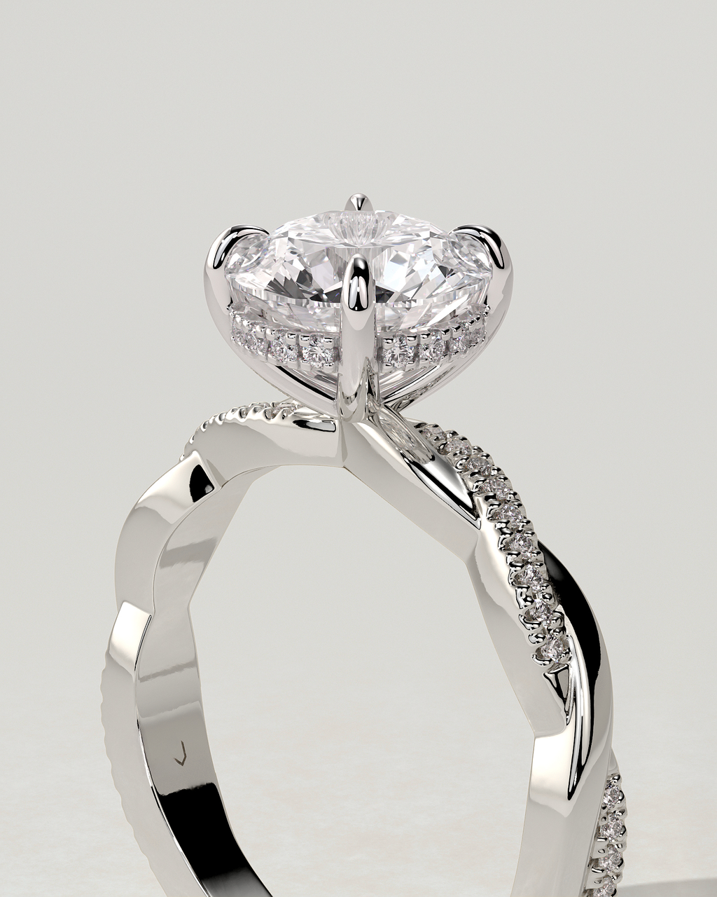 Lorelai Solitaire Round Ring