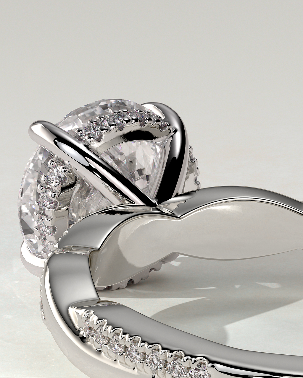 Lorelai Solitaire Round Ring
