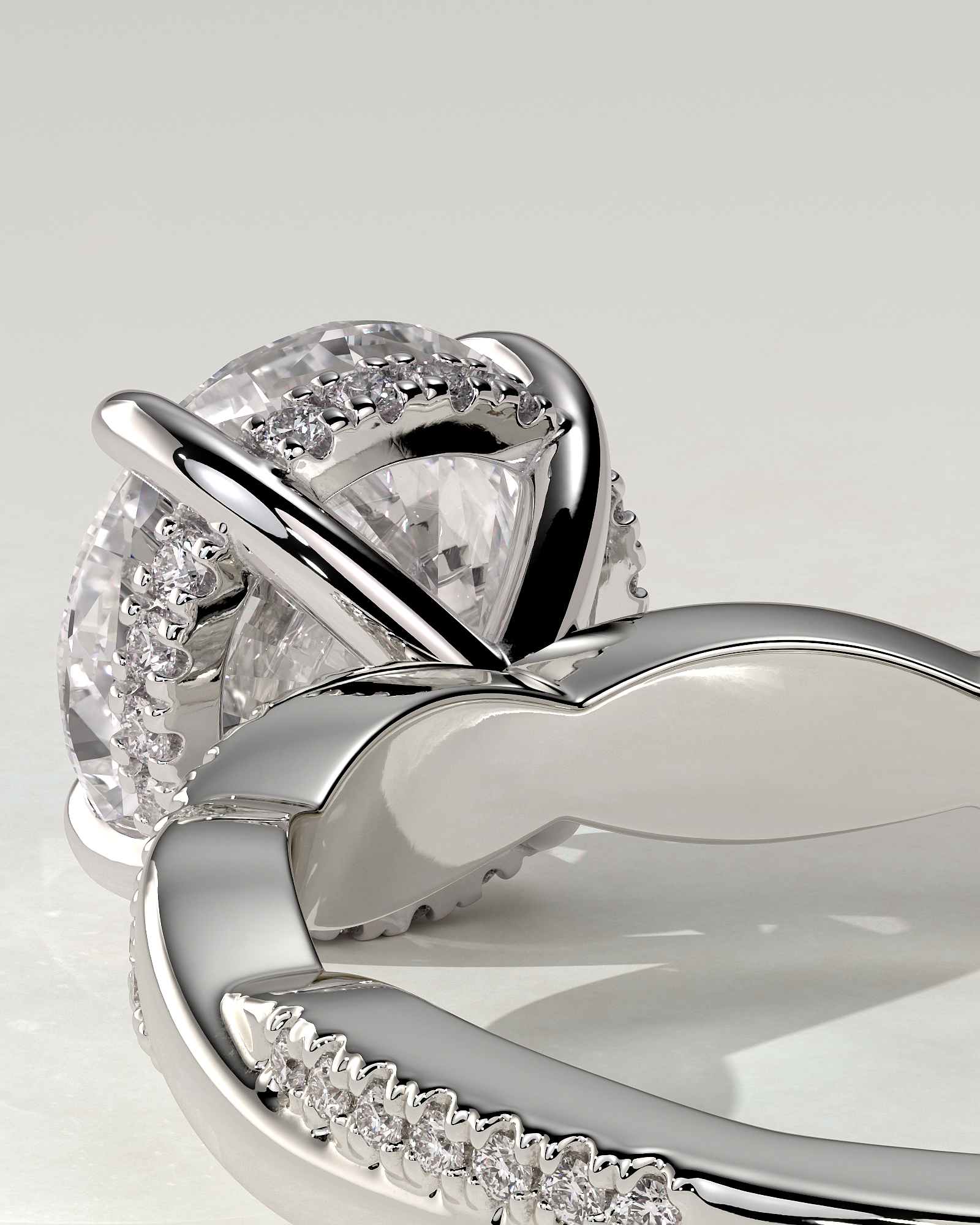 Lorelai Solitaire Round Ring