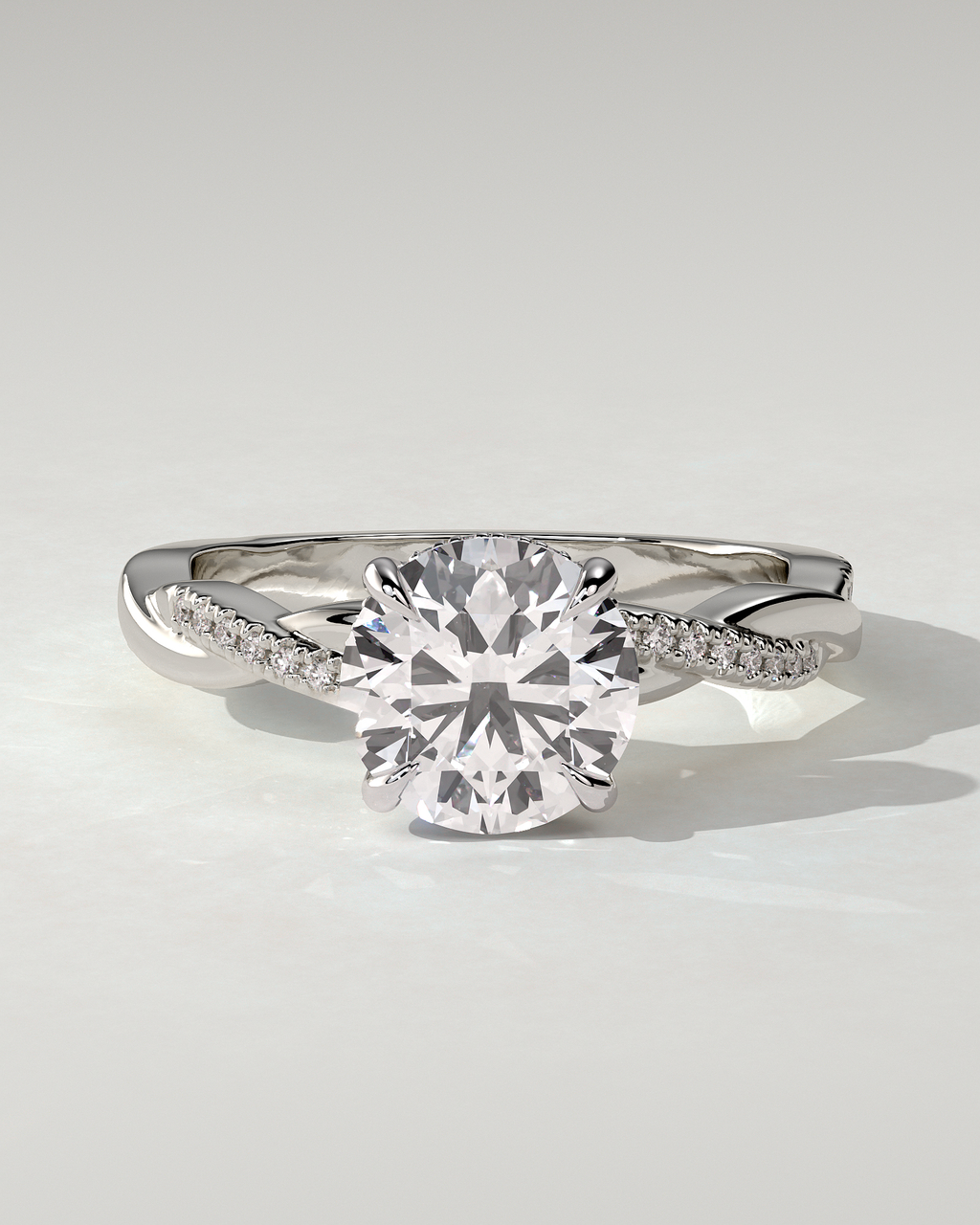 Lorelai Solitaire Round Ring