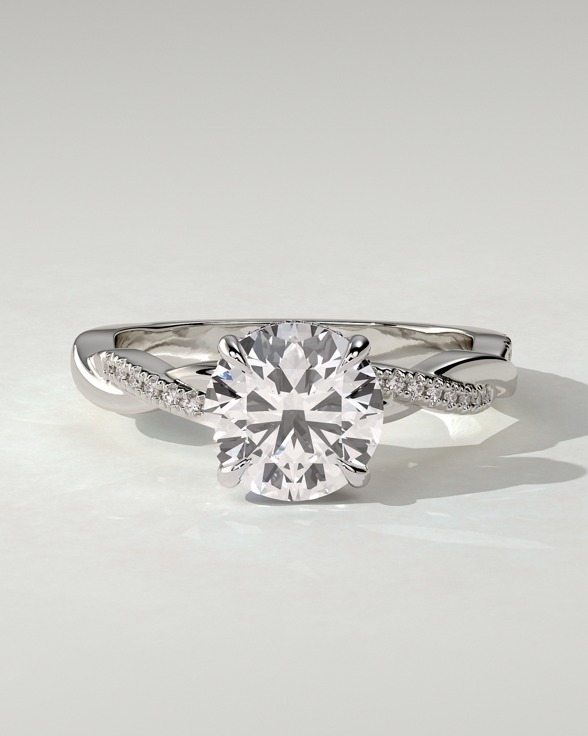 Lorelai Solitaire Round Ring