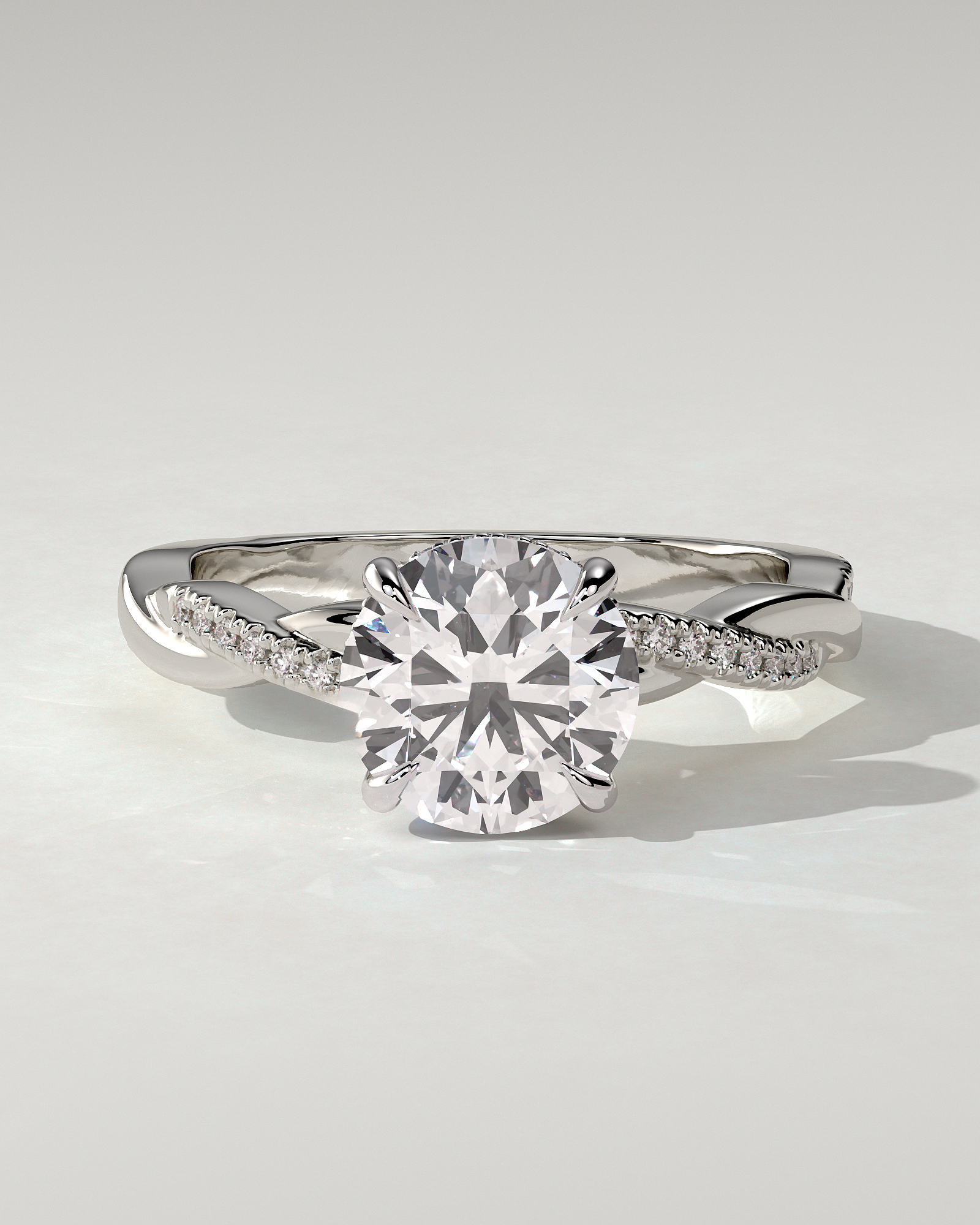 Lorelai Solitaire Round Ring