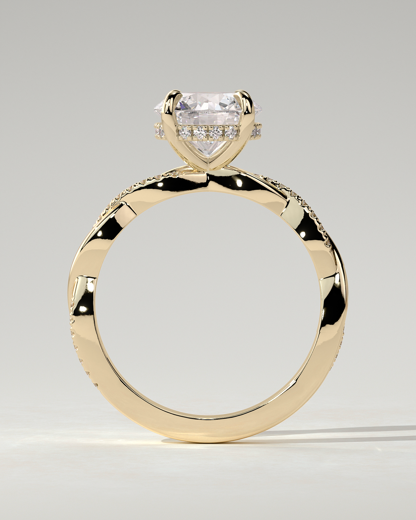 Lorelai Solitaire Round Ring