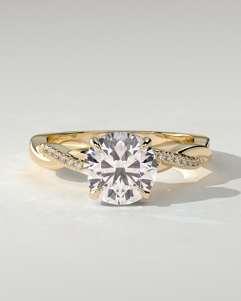 Lorelai Solitaire Round Ring