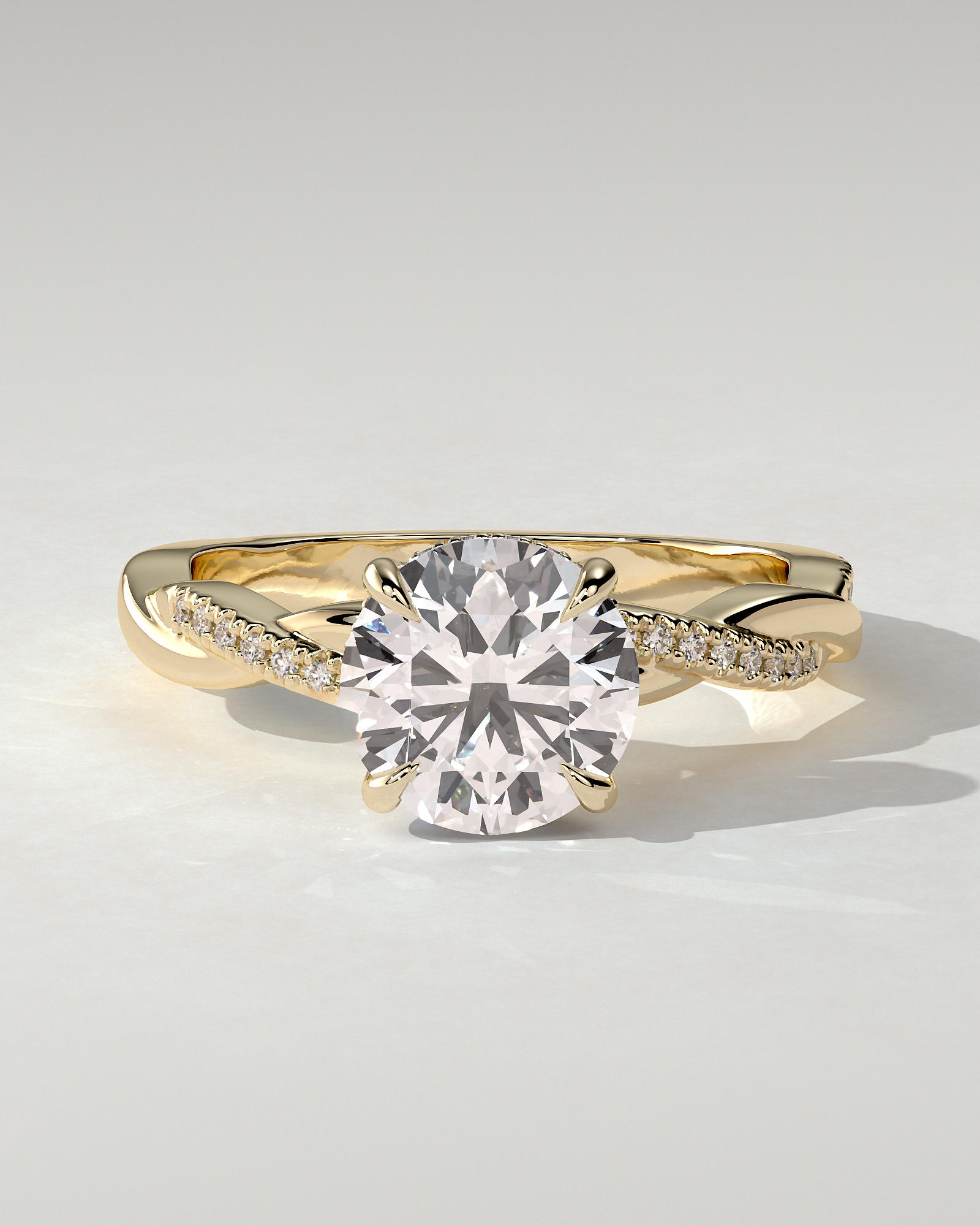 Lorelai Solitaire Round Ring