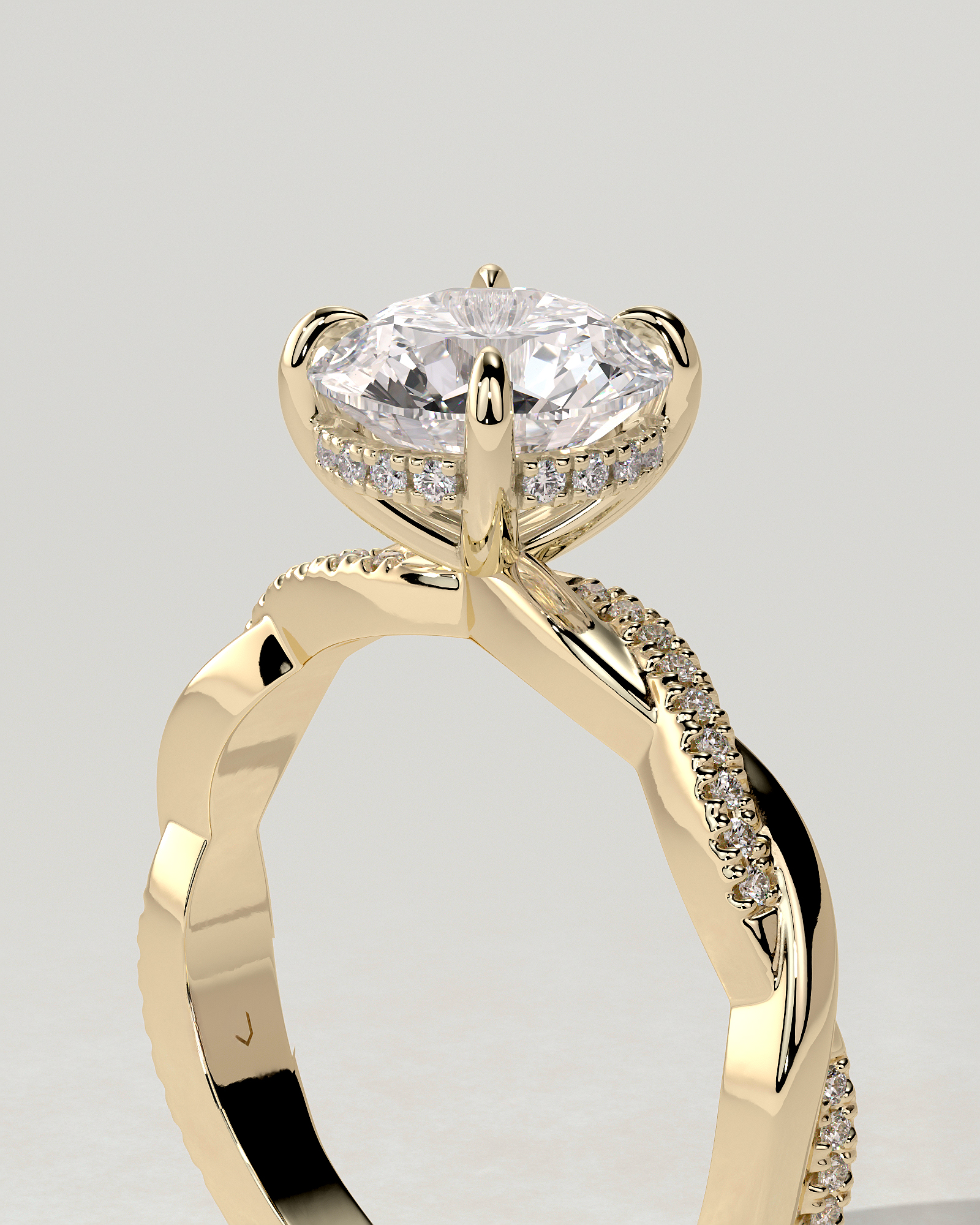 Lorelai Solitaire Round Ring