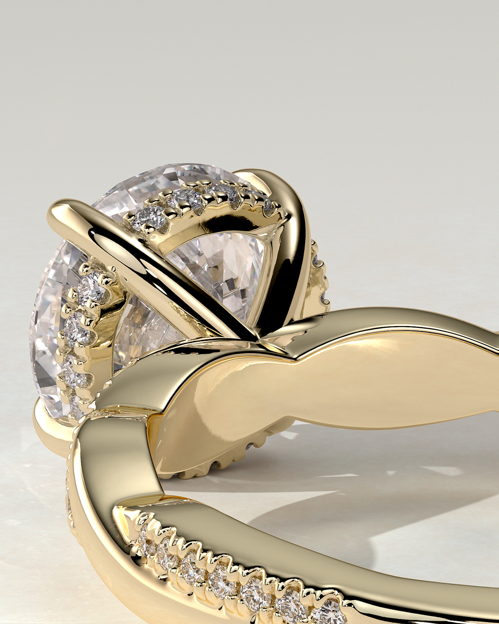 Lorelai Solitaire Round Ring