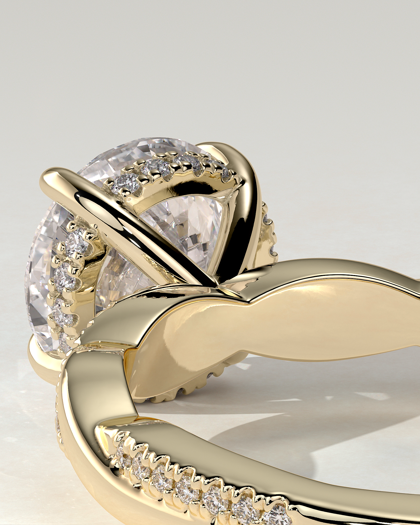 Lorelai Solitaire Round Ring