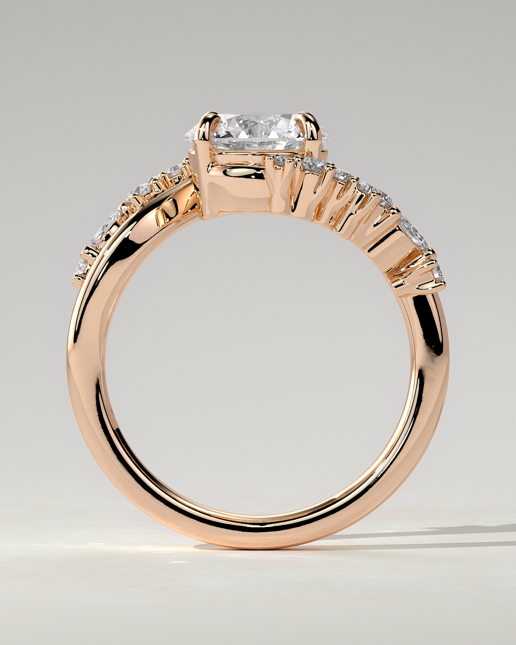 Lorena Solitaire Round Ring