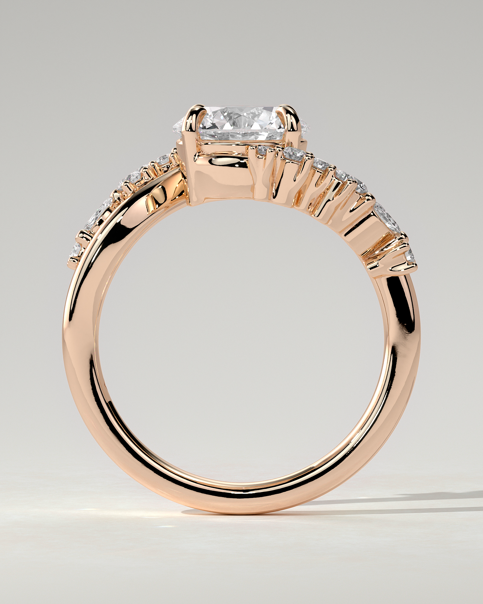 Lorena Solitaire Round Ring