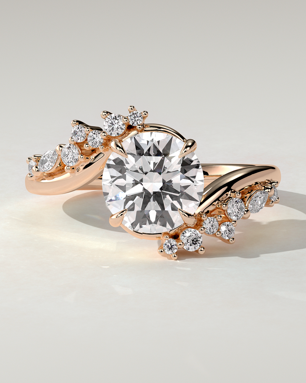 Lorena Solitaire Round Ring