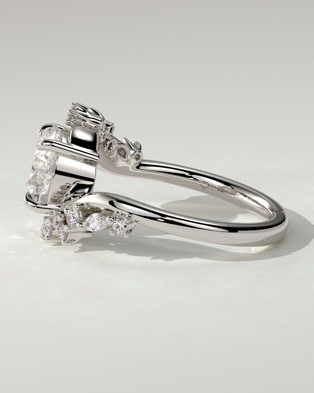 Lorena Solitaire Round Ring