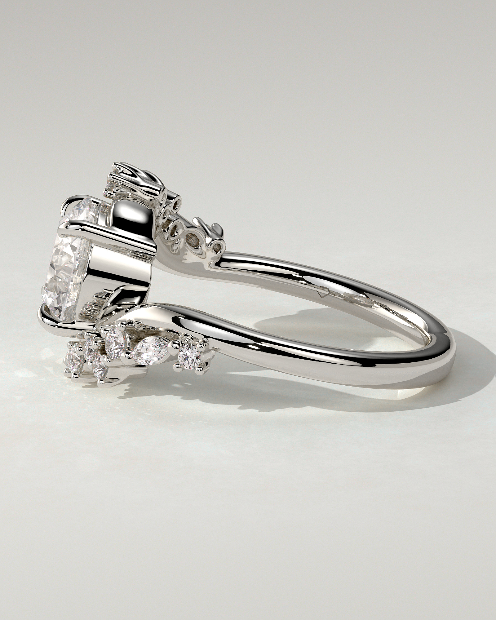 Lorena Solitaire Round Ring