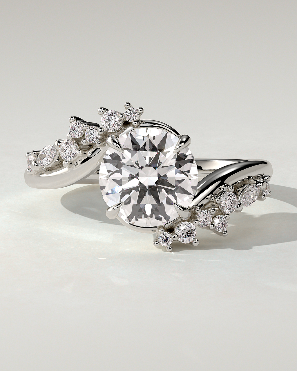 Lorena Solitaire Round Ring