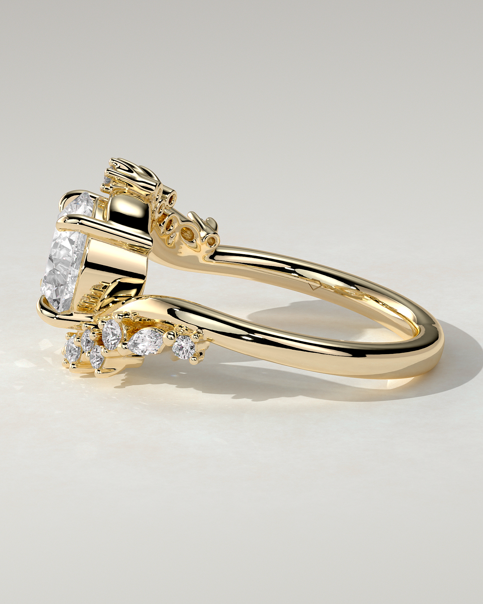 Lorena Solitaire Round Ring