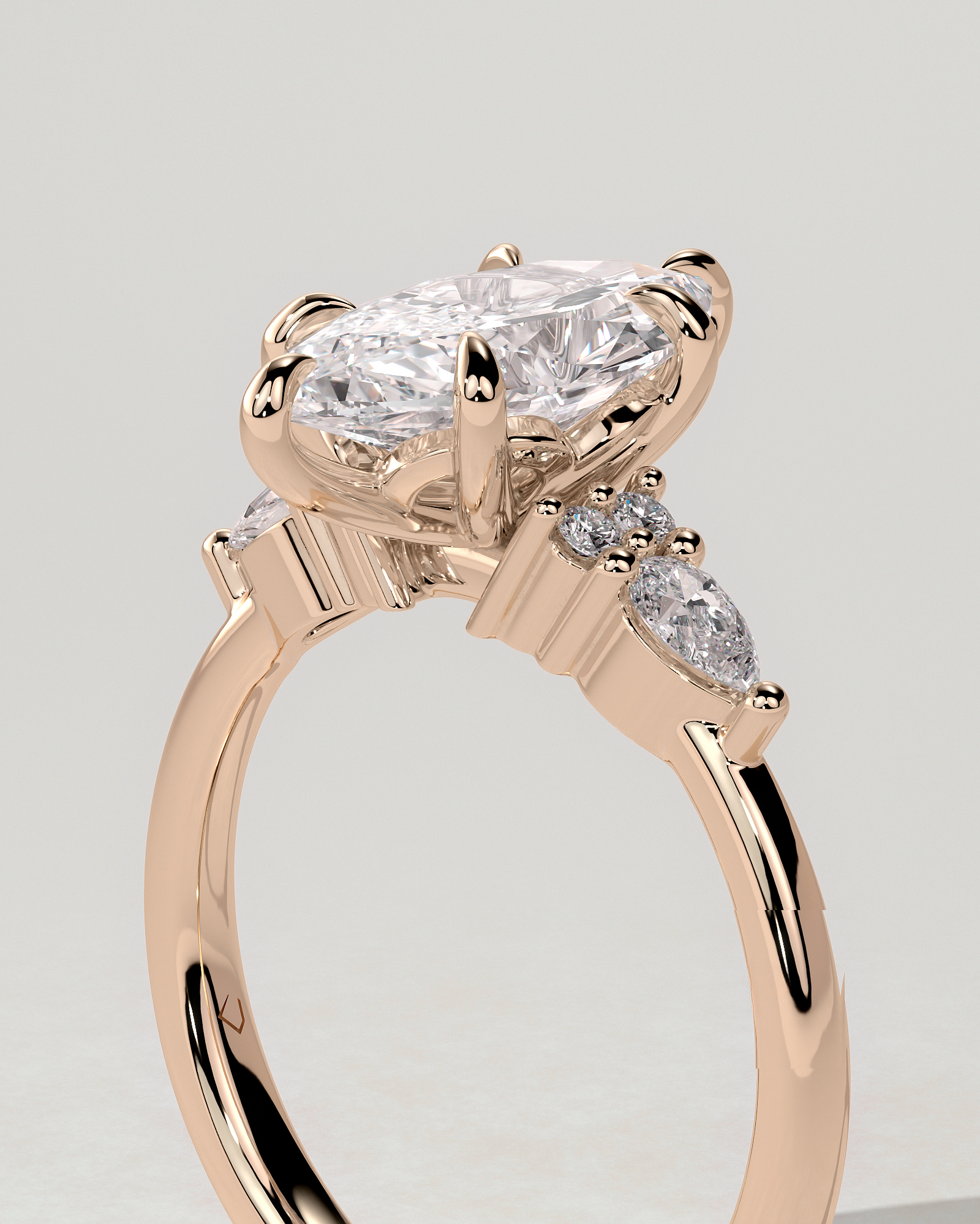 Loretta Trilogy Marquise Ring