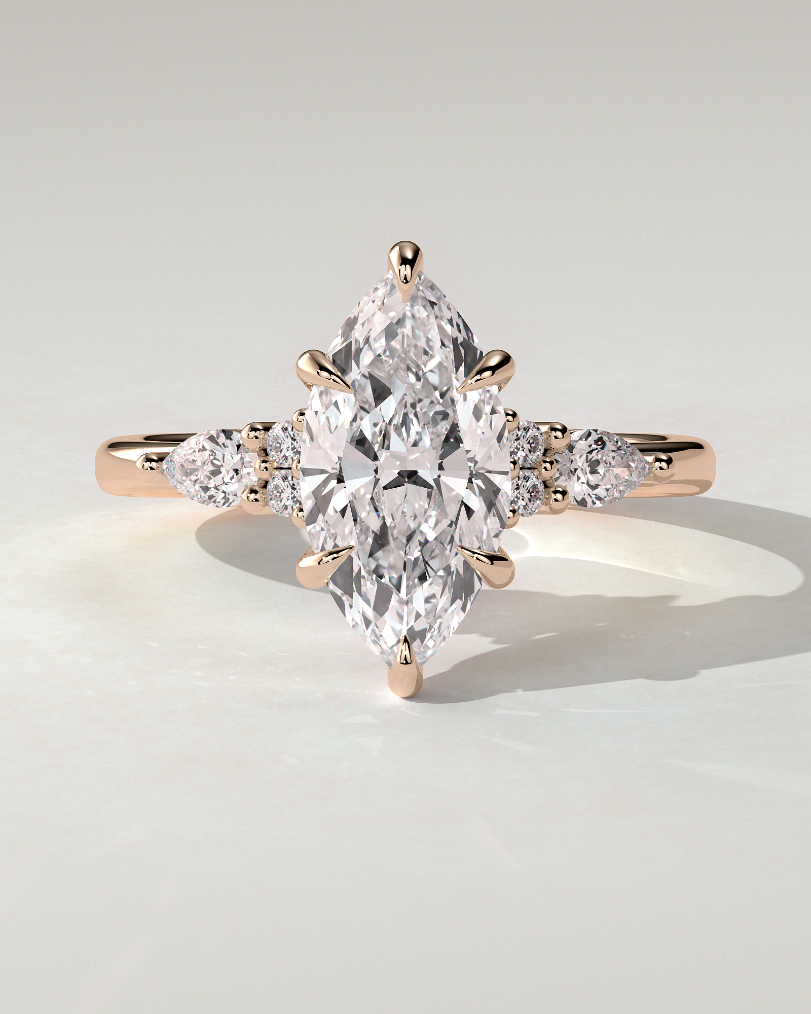 Loretta Trilogy Marquise Ring