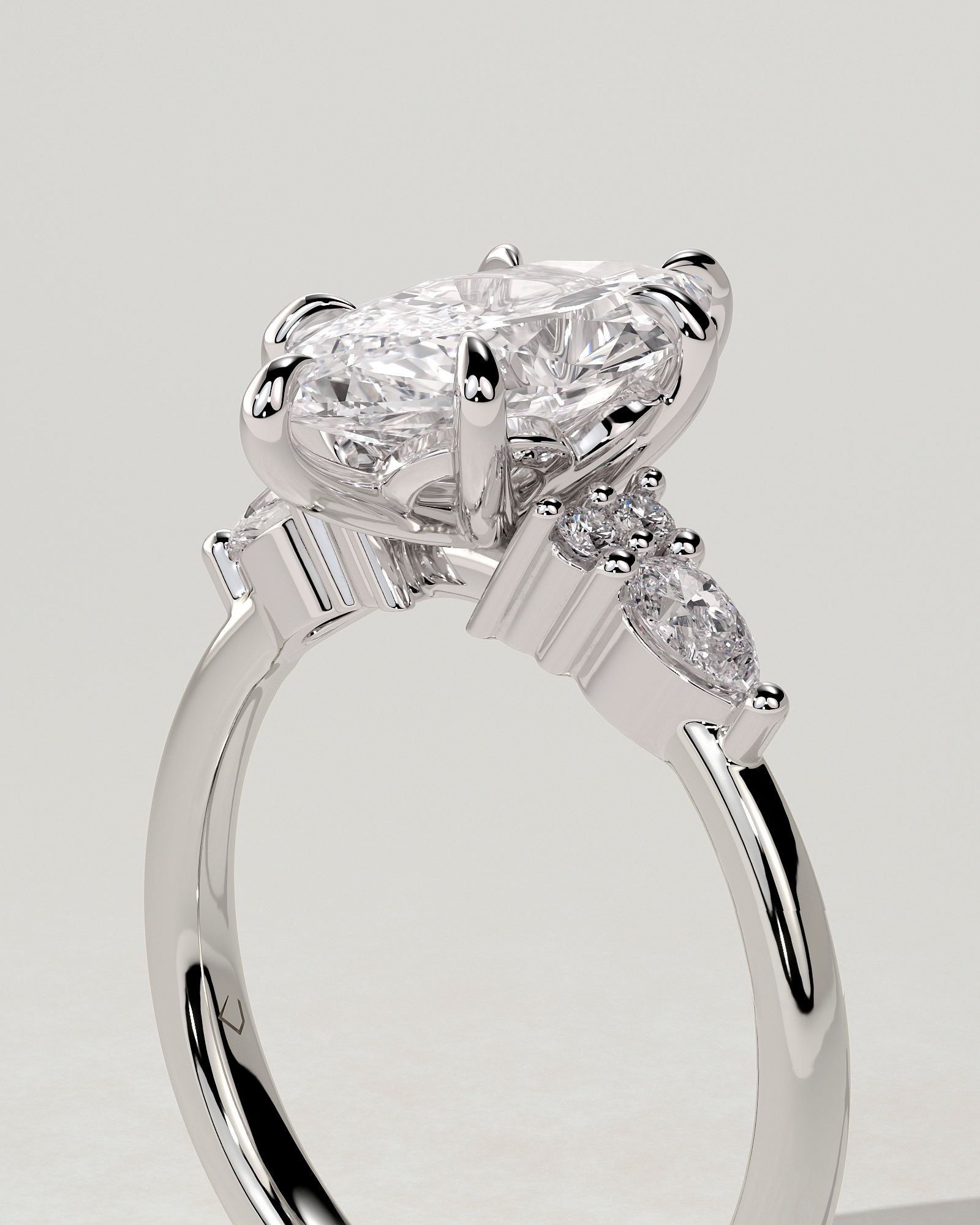 Loretta Trilogy Marquise Ring