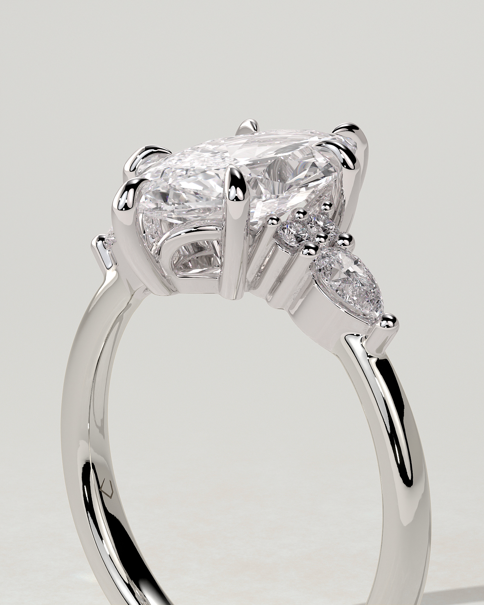 Loretta Trilogy Marquise Ring