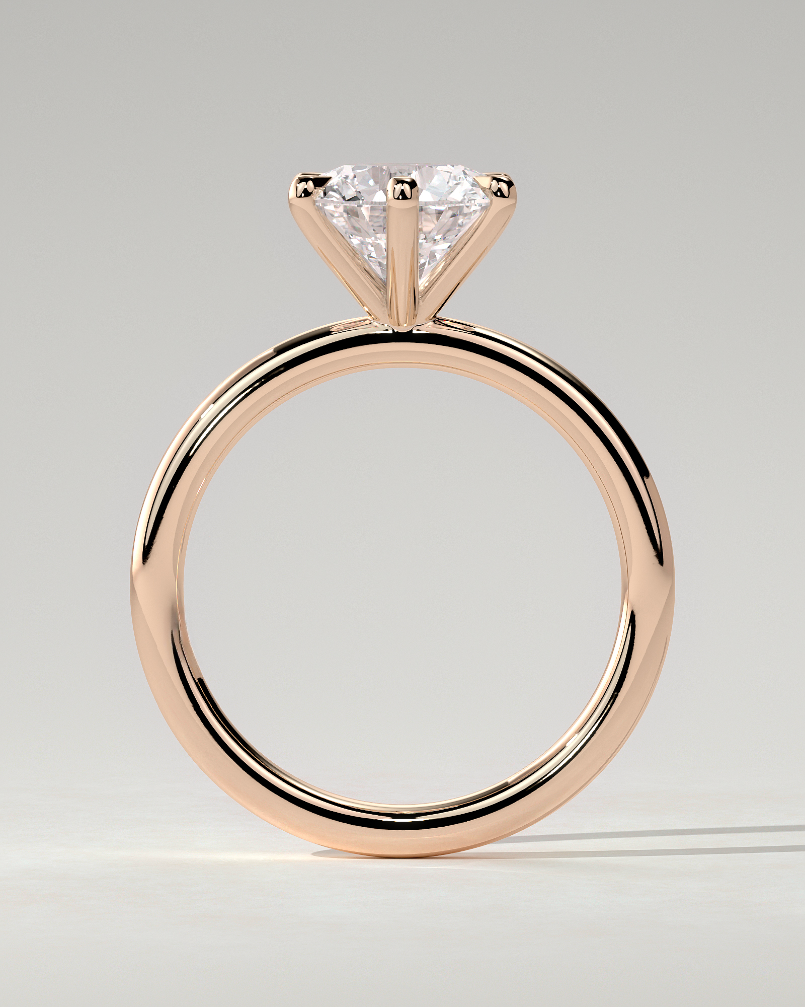 Louise Solitaire Round Ring