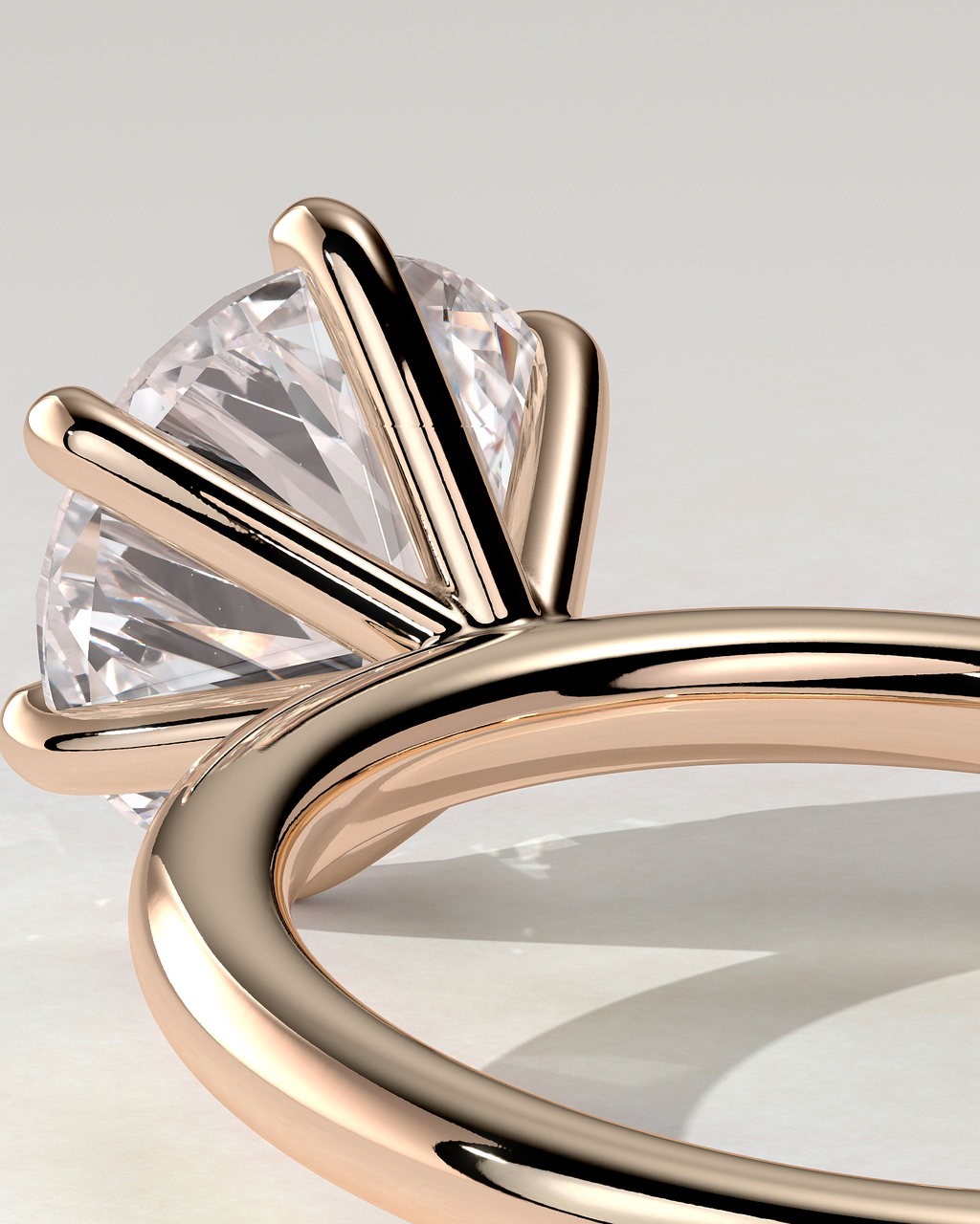 Louise Solitaire Round Ring