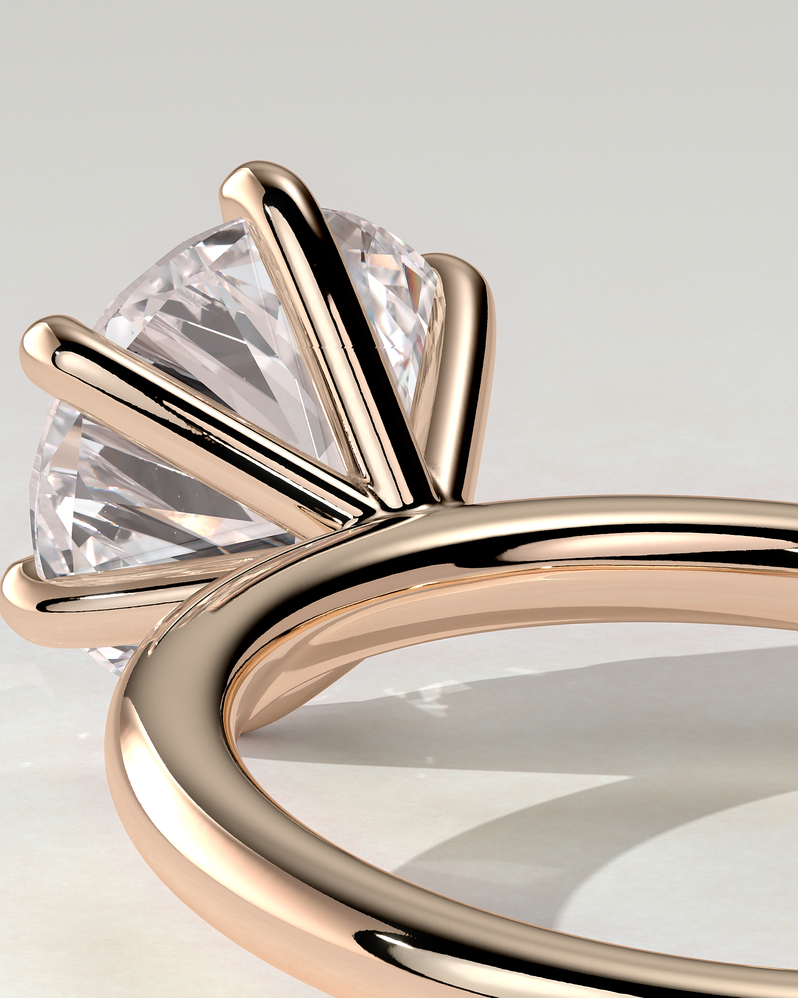 Louise Solitaire Round Ring