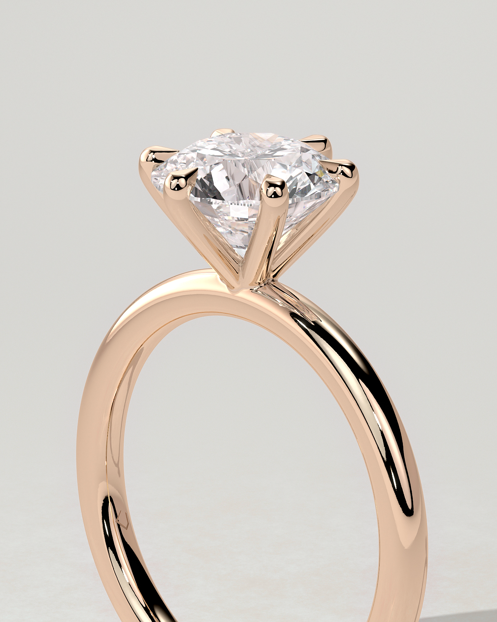 Louise Solitaire Round Ring