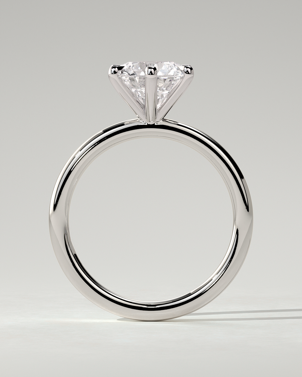 Louise Solitaire Round Ring