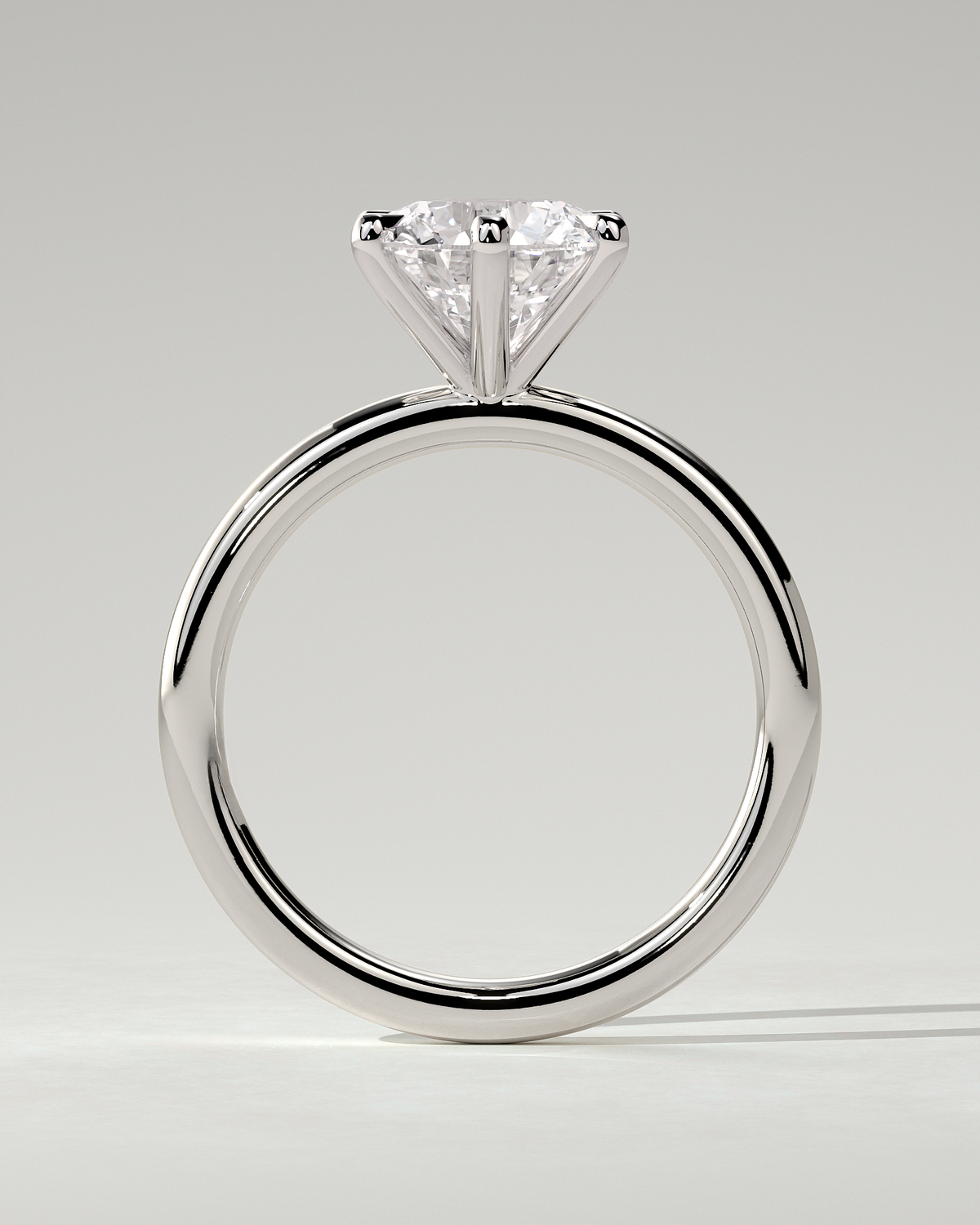 Louise Solitaire Round Ring
