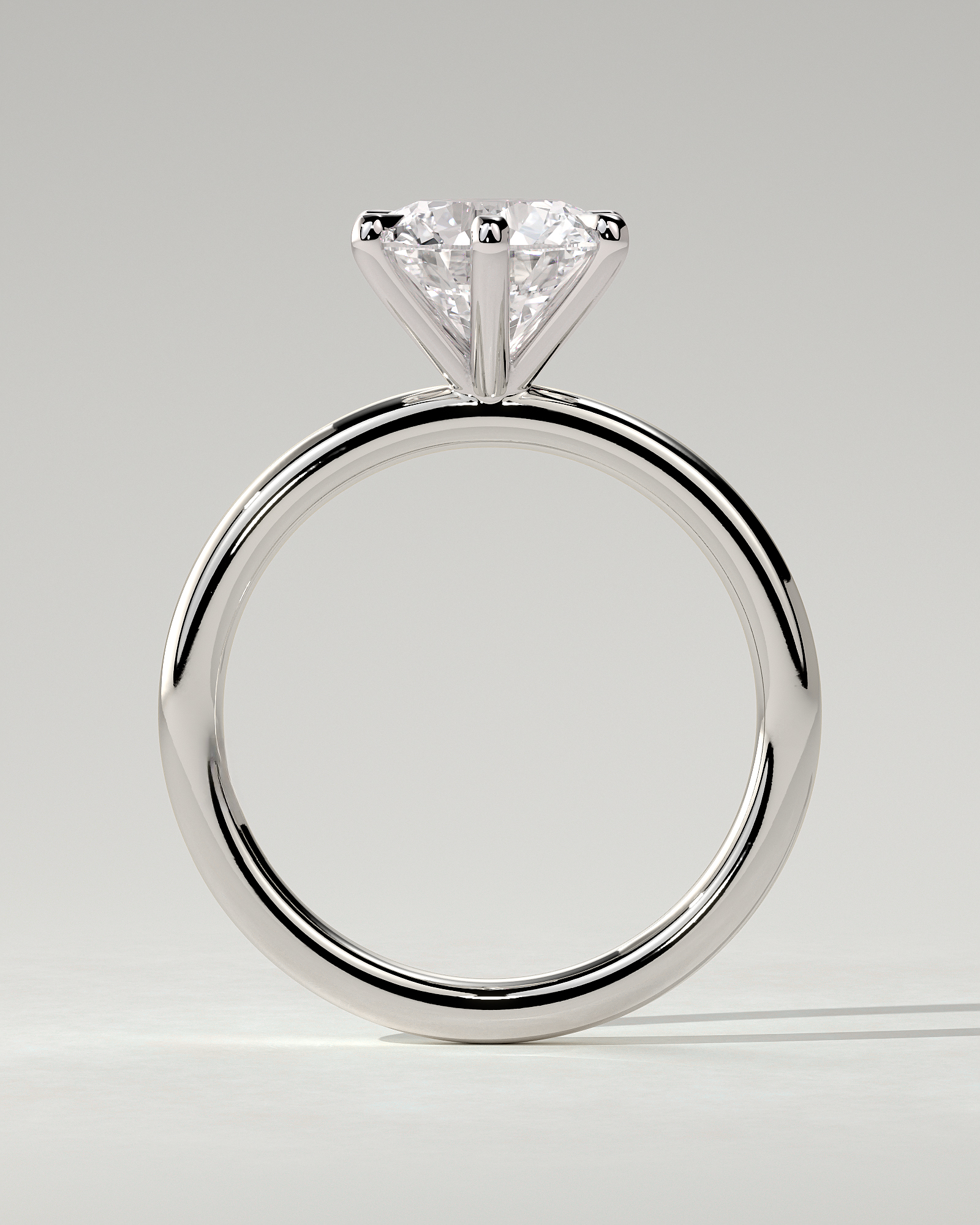 Louise Solitaire Round Ring