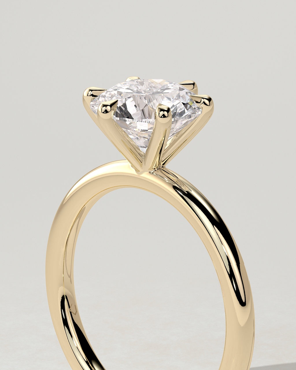 Louise Solitaire Round Ring