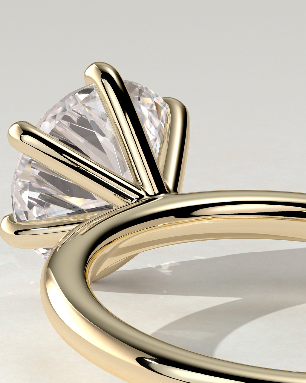 Louise Solitaire Round Ring